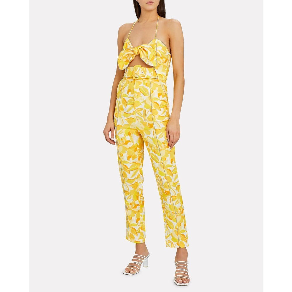 Yellow Floral Jumpsuit